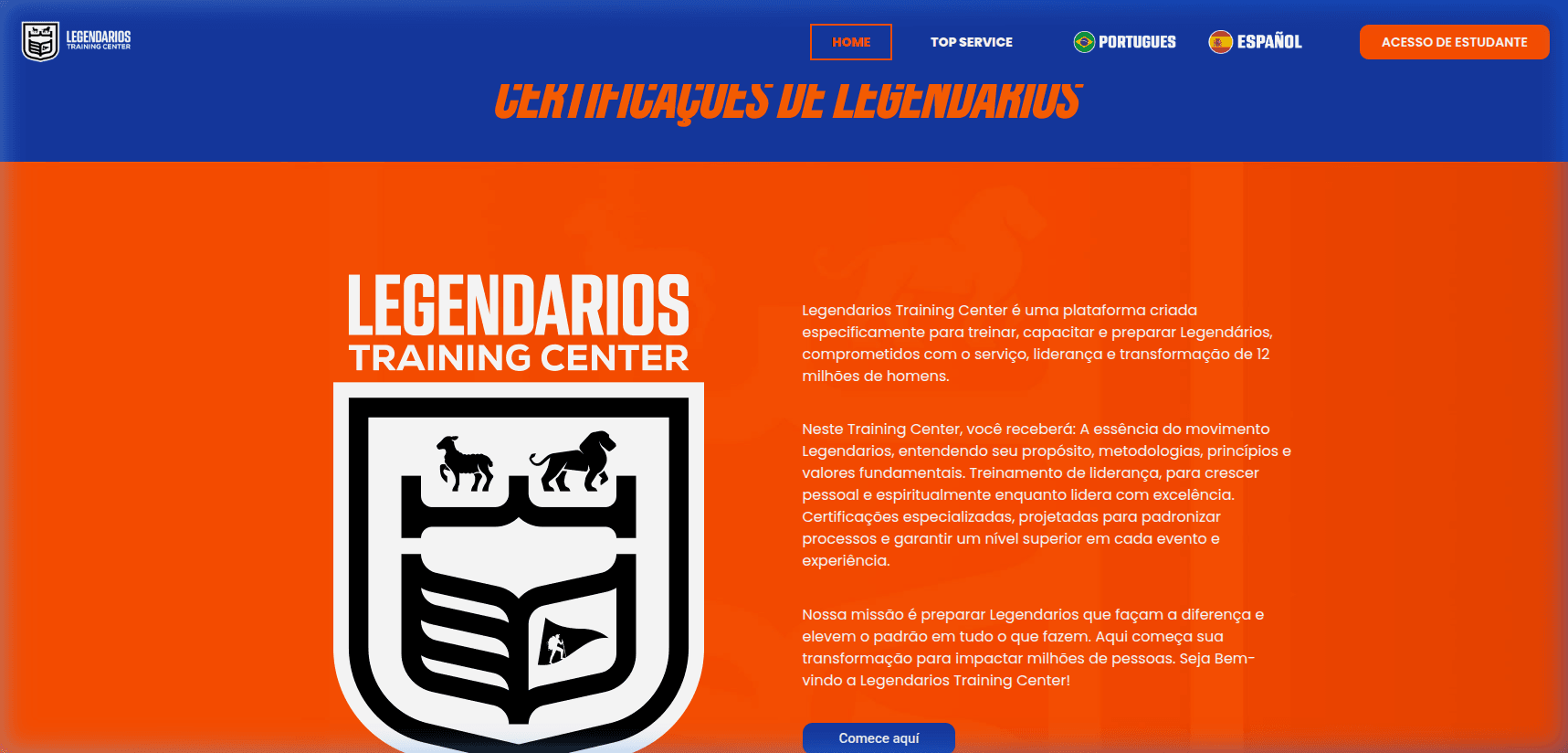 TRAINING CENTER Imagem Principal